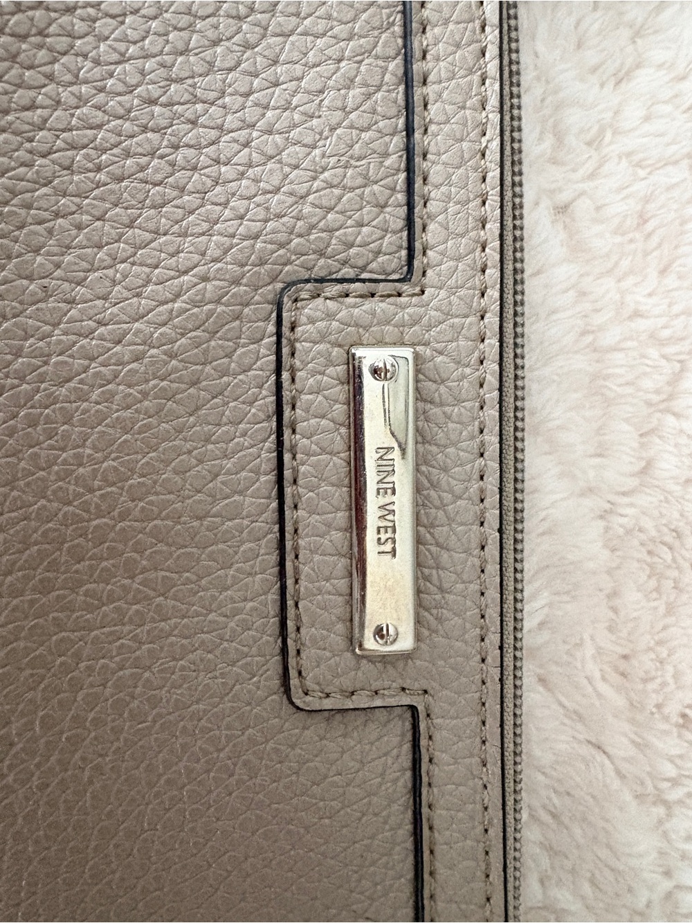 Nine West Taupe Women’s Leather wristlet